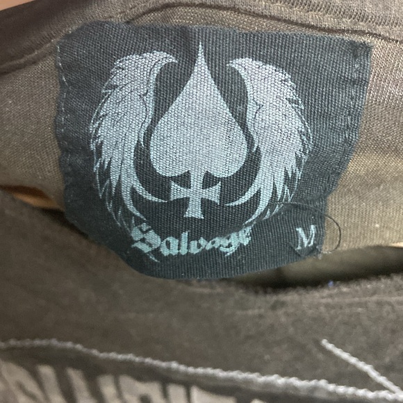 Y2K Salvage Graphic Tee with Eagle Design - Picture 3 of 4